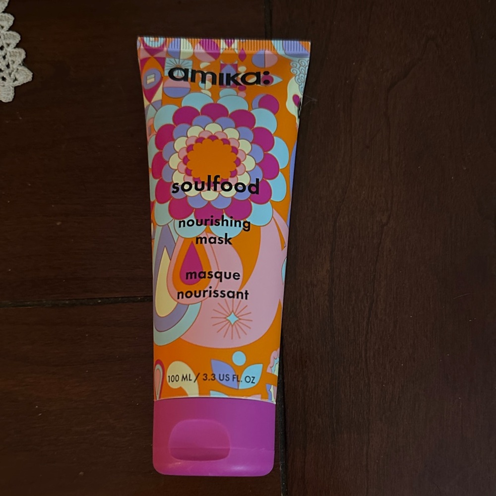 New!  Amika Soulfood Nourishing Mask - Vibrant Pink and Orange